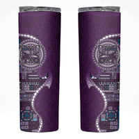 Samoan Siapo Art Tattoo Polynesian Pattern Skinny Tumbler Purple Color LT03 Purple - Polynesian Pride