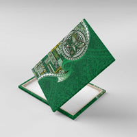 Samoan Siapo Art Tattoo Polynesian Pattern Canvas Wall Art Green Color - Polynesian Pride