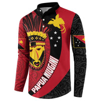 Papua New Guinea Mask Festival Button Sweatshirt Papua Niugini Tribe Mask Melanesian Pattern LT03 - Polynesian Pride