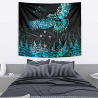 New Zealand Kea Bird Tapestry Maori Tattoo and Silver Fern Paua Shell Style