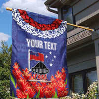 FAST Party Samoa Garden Flag Ula Fala Teuila Polynesian Tapa Pattern