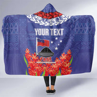 FAST Party Samoa Hooded Blanket Ula Fala Teuila Polynesian Tapa Pattern