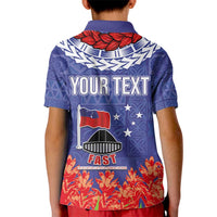 FAST Party Samoa Kid Polo Shirt Ula Fala Teuila Polynesian Tapa Pattern