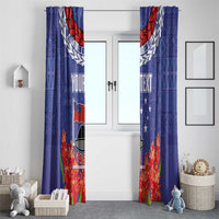 FAST Party Samoa Window Curtain Ula Fala Teuila Polynesian Tapa Pattern LT03 - Polynesian Pride