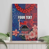 CHOGM FAST Samoa 2024 Canvas Wall Art Samoan Tapa Tribal and Ornament Pattern with Hibiscus LT03 - Polynesian Pride