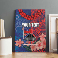 CHOGM FAST Samoa 2024 Canvas Wall Art Samoan Tapa Tribal and Ornament Pattern with Hibiscus LT03 - Polynesian Pride