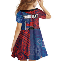 CHOGM FAST Samoa 2024 Family Matching Short Sleeve Bodycon Dress and Hawaiian Shirt Samoan Tapa Tribal and Ornament Pattern with Hibiscus LT03 - Polynesian Pride