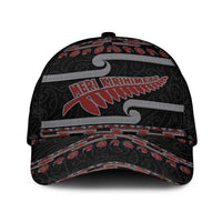 New Zealand Christmas Classic Cap Meri Kirihimete Silver Fern Knit Style Red Color - Polynesian Pride