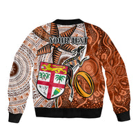 personalised-fiji-australia-rugby-bomber-jacket-kangaroo-and-palm-tree-orange-tapa-pattern-mix-aboriginal
