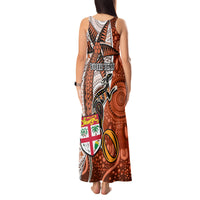 personalised-fiji-australia-rugby-tank-maxi-dress-kangaroo-and-palm-tree-orange-tapa-pattern-mix-aboriginal