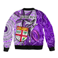 personalised-fiji-australia-rugby-bomber-jacket-kangaroo-and-palm-tree-purple-tapa-pattern-mix-aboriginal