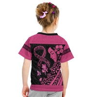 Breast Cancer Awareness Kid T Shirt Think Pink Polynesian Ribbon and Butterfly LT03 - Polynesian Pride