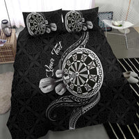 Personalised Niue Darts Masters Bedding Set Tribal Hiapo Dartboard - Polynesian Pride