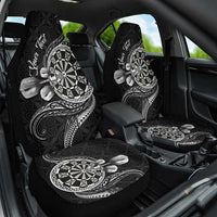 Personalised Niue Darts Masters Car Seat Cover Tribal Hiapo Dartboard - Polynesian Pride