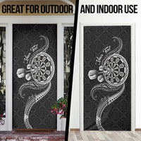 Personalised Niue Darts Masters Door Cover Tribal Hiapo Dartboard - Polynesian Pride