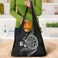 Personalised Niue Darts Masters Grocery Bag Tribal Hiapo Dartboard - Polynesian Pride