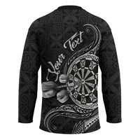 Personalised Niue Darts Masters Hockey Jersey Tribal Hiapo Dartboard - Polynesian Pride