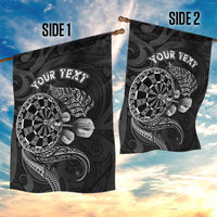 Personalised New Zealand Aotearoa Darts Masters Garden Flag Tribal Silver Fern and Ta Moko Dartboard - Polynesian Pride