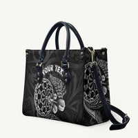 Personalised New Zealand Aotearoa Darts Masters Leather Bag Tribal Silver Fern and Ta Moko Dartboard - Polynesian Pride