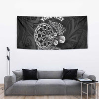 Personalised New Zealand Aotearoa Darts Masters Tapestry Tribal Silver Fern and Ta Moko Dartboard - Polynesian Pride
