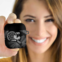 Personalised New Zealand Aotearoa Darts Masters AirPods Case Silver Fern and Maori Spirit - Polynesian Pride