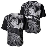 Personalised New Zealand Aotearoa Darts Masters Baseball Jersey Silver Fern and Maori Spirit - Polynesian Pride