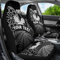 Personalised New Zealand Aotearoa Darts Masters Car Seat Cover Silver Fern and Maori Spirit - Polynesian Pride