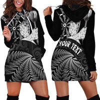 Personalised New Zealand Aotearoa Darts Masters Hoodie Dress Silver Fern and Maori Spirit - Polynesian Pride