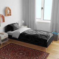 Traditional Polynesian Art Tattoos Bedding Set Black Color - Polynesian Pride