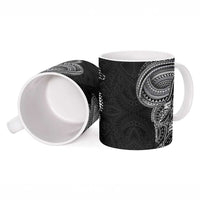 Traditional Polynesian Art Tattoos Ceramic Mug Black Color - Polynesian Pride