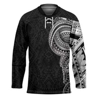 Traditional Polynesian Art Tattoos Hockey Jersey Black Color - Polynesian Pride