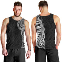 Traditional Polynesian Art Tattoos Men Tank Top Black Color - Polynesian Pride