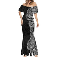 Traditional Polynesian Art Tattoos Mermaid Dress Black Color - Polynesian Pride