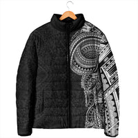 Traditional Polynesian Art Tattoos Padded Jacket Black Color - Polynesian Pride