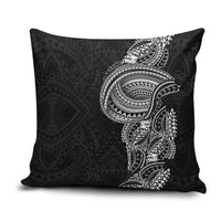 Traditional Polynesian Art Tattoos Pillow Cover Black Color - Polynesian Pride