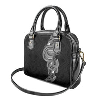 Traditional Polynesian Art Tattoos Shoulder Handbag Black Color - Polynesian Pride