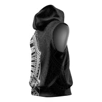 Traditional Polynesian Art Tattoos Sleeveless Hoodie Black Color - Polynesian Pride
