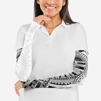Traditional Polynesian Art Tattoos Arm Sleeves White Color - Polynesian Pride