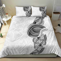 Traditional Polynesian Art Tattoos Bedding Set White Color - Polynesian Pride