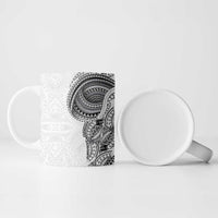 Traditional Polynesian Art Tattoos Ceramic Mug White Color - Polynesian Pride