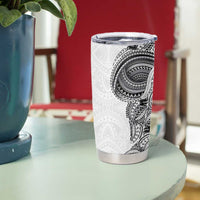 Traditional Polynesian Art Tattoos Tumbler Cup White Color - Polynesian Pride
