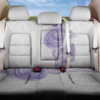 Traditional Polynesian Art Tattoos Back Car Seat Cover Purple Color - Polynesian Pride