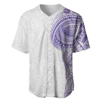 Traditional Polynesian Art Tattoos Baseball Jersey Purple Color - Polynesian Pride