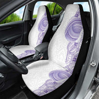 Traditional Polynesian Art Tattoos Car Seat Cover Purple Color - Polynesian Pride