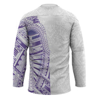 Traditional Polynesian Art Tattoos Hockey Jersey Purple Color - Polynesian Pride