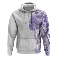 Traditional Polynesian Art Tattoos Hoodie Purple Color - Polynesian Pride