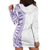 Traditional Polynesian Art Tattoos Hoodie Dress Purple Color - Polynesian Pride