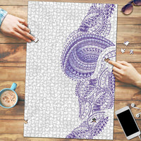 Traditional Polynesian Art Tattoos Puzzle Purple Color - Polynesian Pride