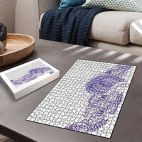 Traditional Polynesian Art Tattoos Puzzle Purple Color - Polynesian Pride