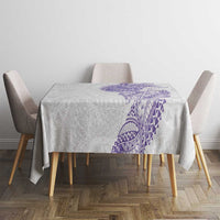 Traditional Polynesian Art Tattoos Tablecloth Purple Color - Polynesian Pride